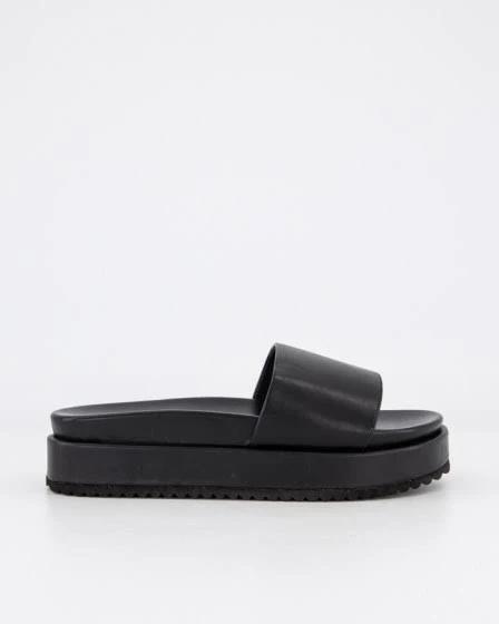 Itno Womens Mili Flatform Mule Black Size 9 - Platypus | AfterPay Available
