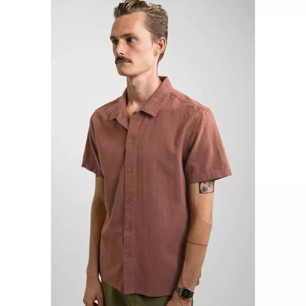 Classic Linen SS Shirt - Baked Clay - XL