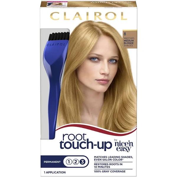 Clairol Nice 'N Easy Root Touch-Up Permanent Hair Colour, Medium Blonde, 8