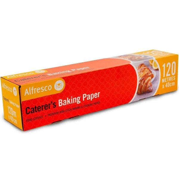 Alfresco 1 x Caterer's Baking Paper Food Catering 40cm x 120m