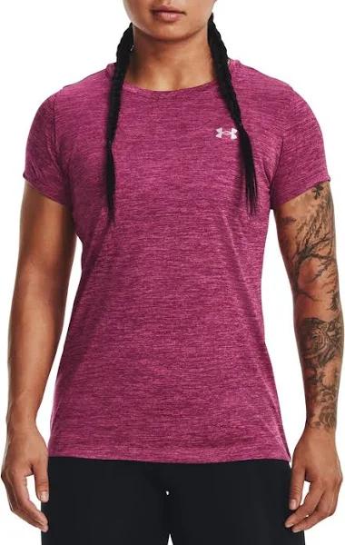 Under Armour Womens Tech Twist T-Shirt - Pink - Size - S