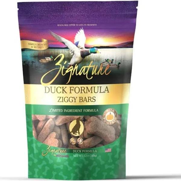 Zignature Limited Ingredient Duck Formula Ziggy Bars 12 oz