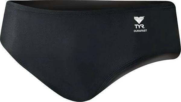 TYR Male Durafast Elite Solid Black Racer 30