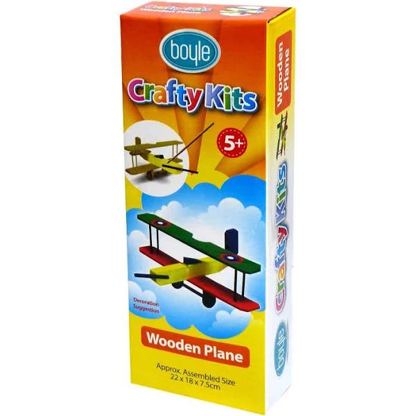 Crafty Kits Kids Plane Wood Built & Paint Kit