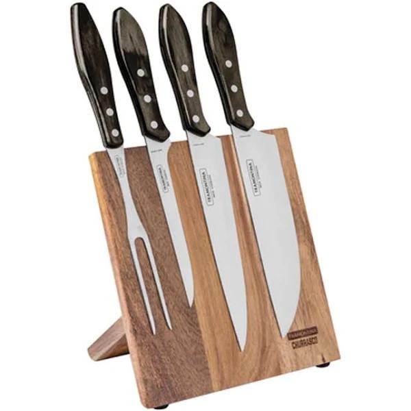 Tramontina Four Piece Magnetic Knife Block Set