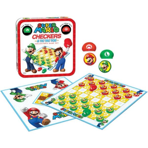 Super Mario - Checkers/Tic-Tac-Toe Combo