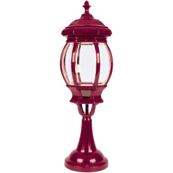 Domus GT-693 Vienna Large - Exterior Pillar Mount Light, Burgundy