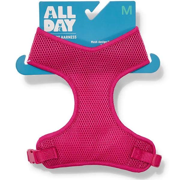 All Day Mesh Dog Harness Pink M