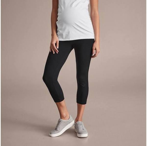 Target Maternity Organic Cotton 3/4 Length Leggings - Black - 8 - AfterPay & zipPay Available