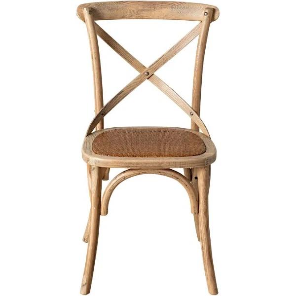 Provincial Cross Back Dining Chair Natural Oak | Oak | Dining | Early Settler Furniture