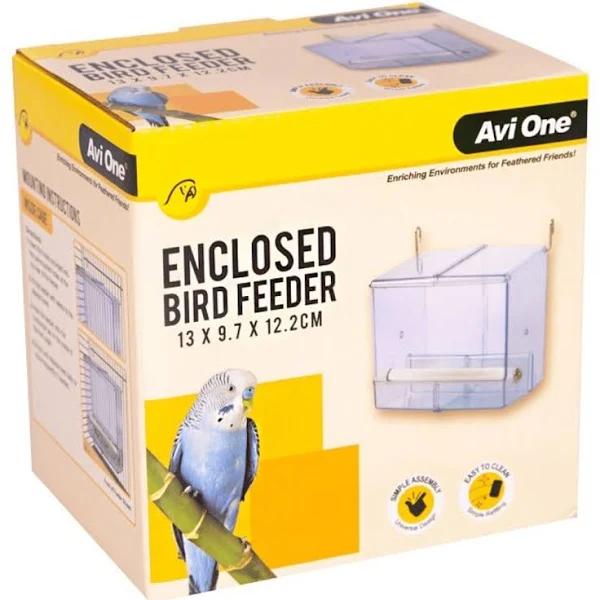 Avi One Enclosed Bird Feeder With Perch