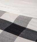 Target Ottis Gingham Check Quilt Cover Set | Black | Size Super King Bed | Cotton