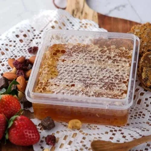 Premium Natural Honeycomb 400g - Aussie Qbee - Honey