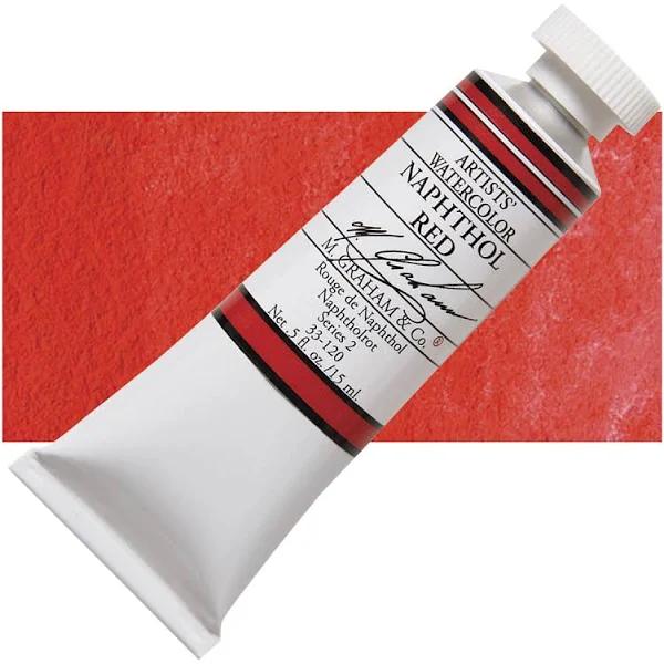 M. Graham 30ml Tube Watercolour Paint, Naphthol Red