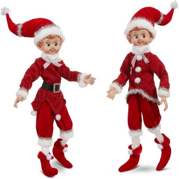 RAZ | Holiday Cheers | Vintage Poseable Elf