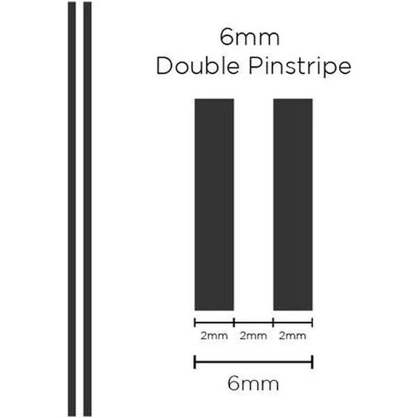 SAAS 1308 Pinstripe Double Charcoal 6mm x 10m