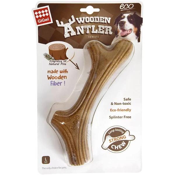 Gigwi Wooden Antler Chew Dog Toy Large