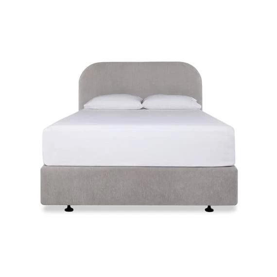 Toorak Rounded Platform Bed With 2 Drawers Pebble by Freedom