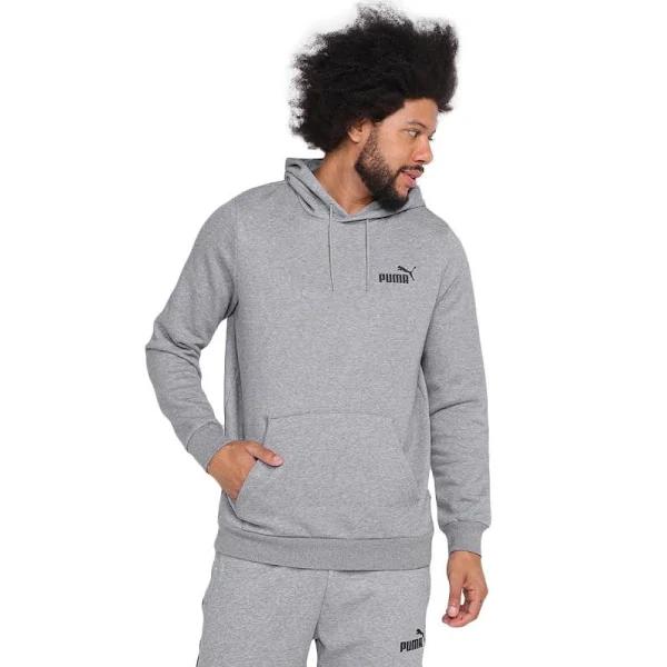 Puma Mens Ess Hoodie Medium Grey Heather Small