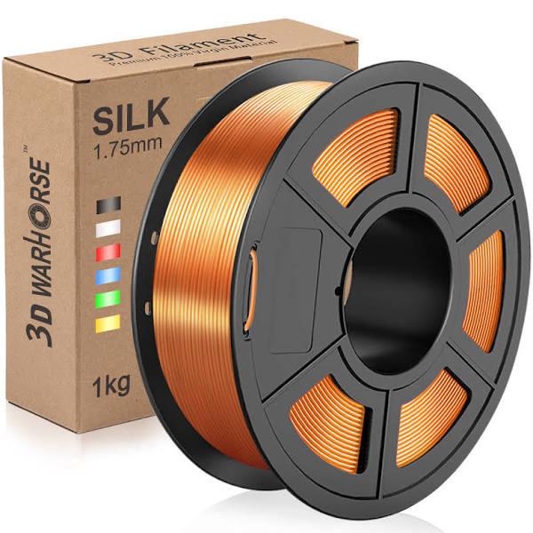 Silk PLA+ 3D Filament 1.75mm Red Copper 1KG/Roll