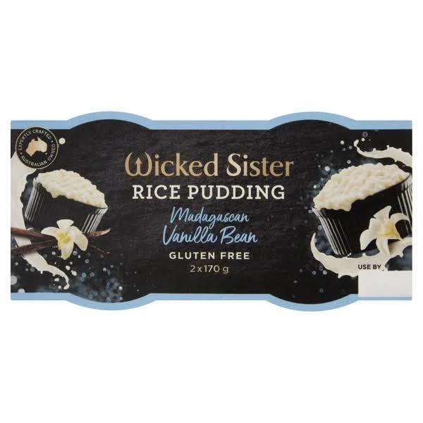 Wicked Sister Vanilla Bean Rice Pudding 2x170g