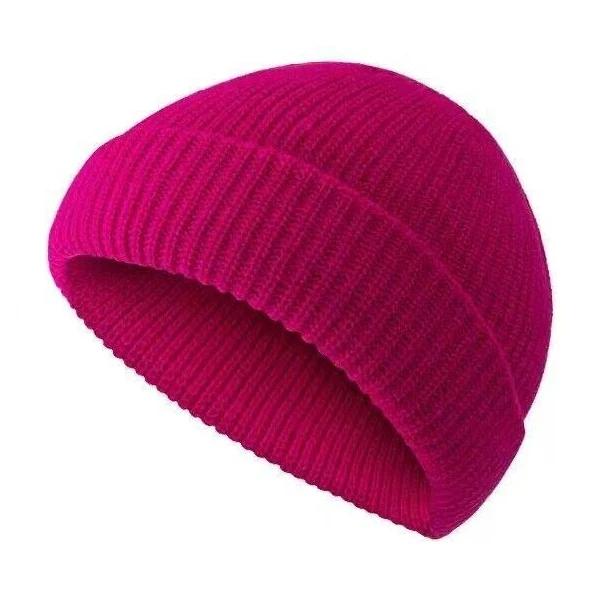 Men Women Mini Fisherman Beanie Hat Winter Soft Woolen Knitted Docker Skull Cap