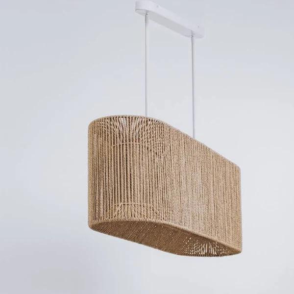 Ivory and Deene Dining Rope Pendant Light - Elphin