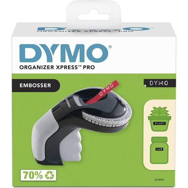 Dymo Organizer Express Embosser Pro with 3 Black Tapes, Blue