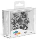 Oakie DOAKIE Dice RPG Set Marble - Black (7)