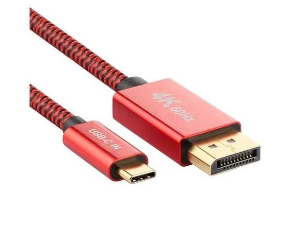 4K 60Hz USB-C / Type-C Male to DisplayPort Male HD Adapter Cable