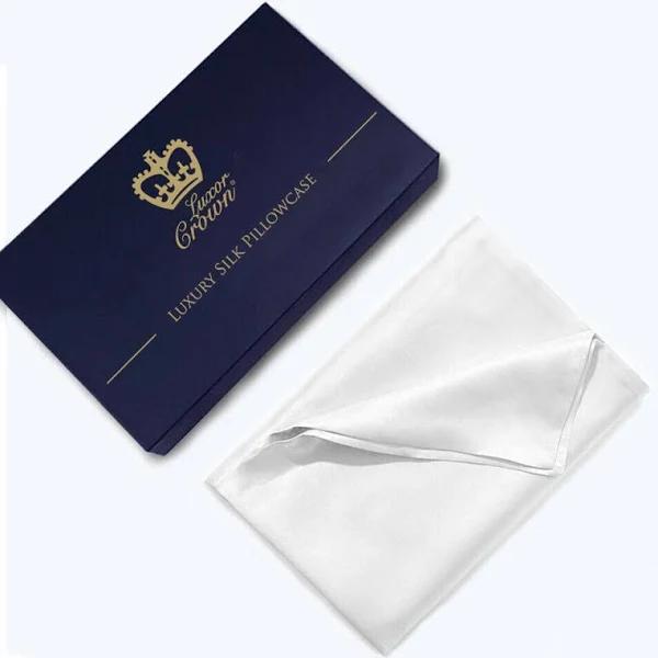 2-Sided 100% Mulberry Silk Standard Pillow Case Slip Protector Genuine 25 Momme