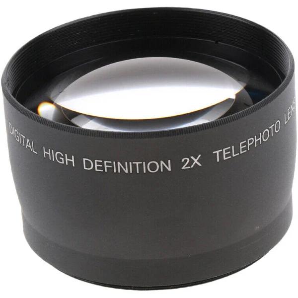 58mm 2x Telephoto Lens For 18-55mm Cameras