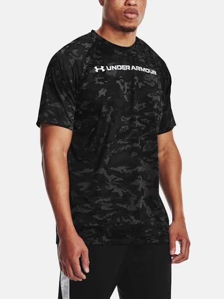 Under Armour ABC Camo Short Sleeve T-Shirt White Grey - L