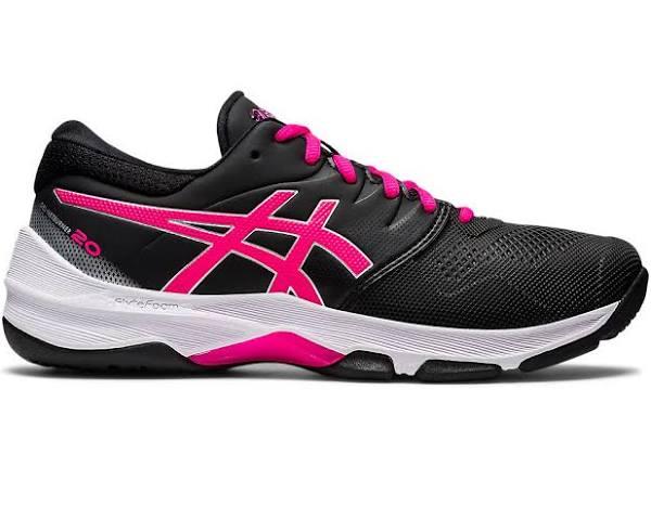 ASICS Gel-Netburner 20 Womens Wide, 10.5 / Black/Pink Glo 007