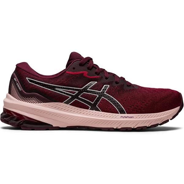 ASICS Women's GT-1000 11 Running Shoes (Cranberry/Pure Silver) 7 US