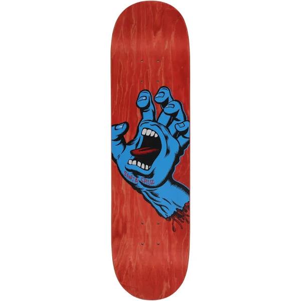 Santa Cruz Screaming Hand Deck - Red