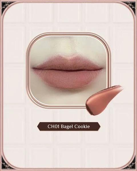 Flower Knows Chocolate Wonder Shop Cloud Lip Cream CH01 Bagel Cookie