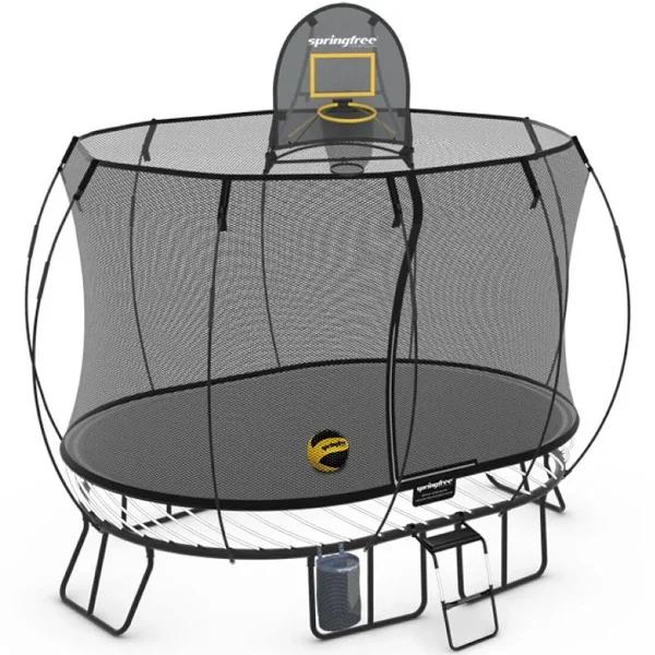 Springfree Medium Oval Trampoline Sports Bundle - Happy Active Kids