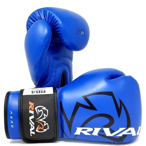 Rival RB4 Aero Blue Boxing Bag Gloves - M