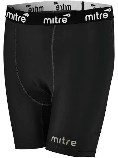 Mitre Neutron Compression Shorts Activewear/Gym Tights Black - XS