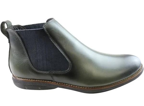 Savelli Hans Mens Comfort Leather Chelsea Dress Boots Made in Brazil Carbon 11 AUS or 45 EUR