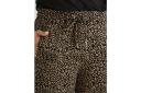 Millers Tapered Leg Joggers with Tie Front Pants - Womens - Animal BLK & Beige AU Size 16 - AfterPay & zipPay Available