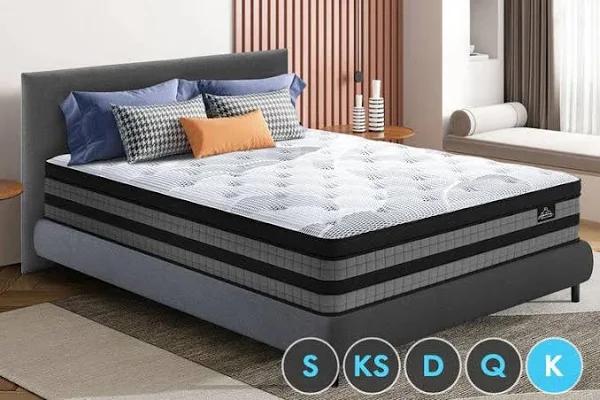 Starry Eucalypt Mattress Pocket Spring King Size Latex Euro Top 36cm 7 Zone