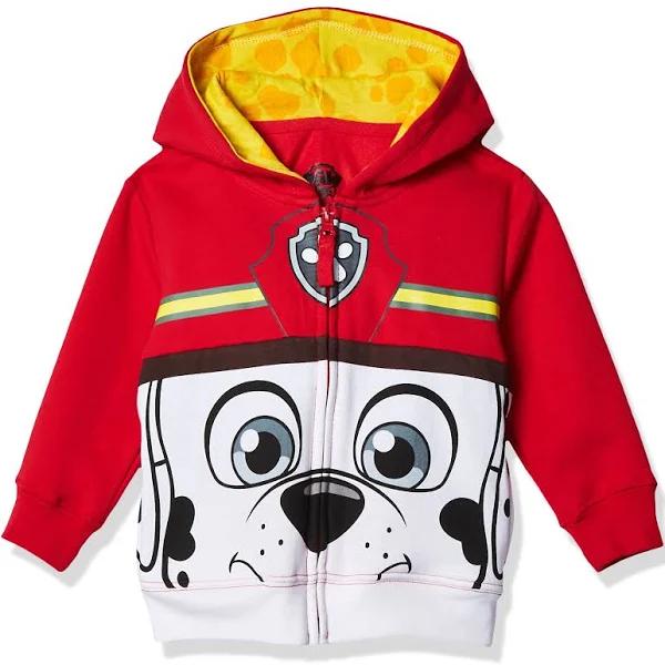 Paw Patrol Toddler Boys' Marshall Hoodie, Red Big Face