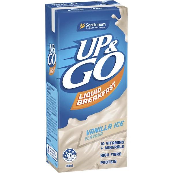 Sanitarium Up & Go Liquid Breakfast Vanilla Ice 350ml