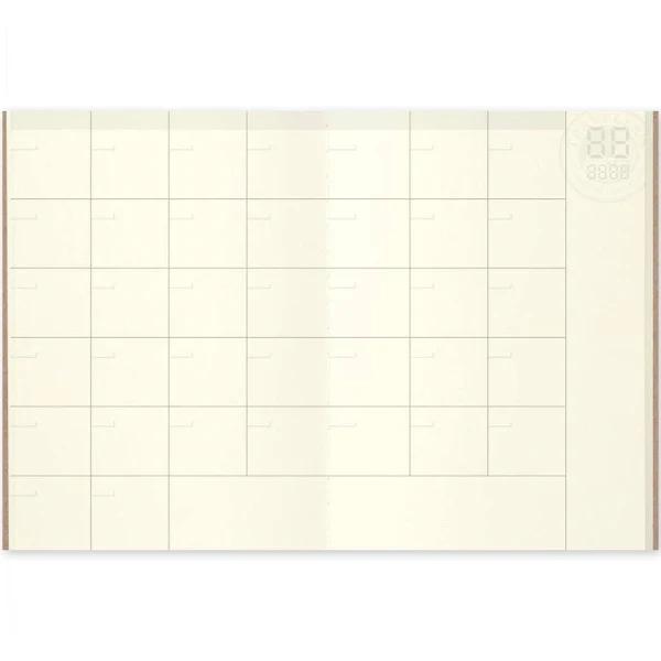 Traveler's Company Passport Notebook Refill - 006 Free Diary Monthly