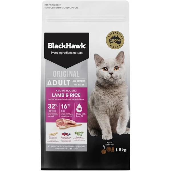 Black Hawk Cat Food Lamb & Rice 3kg