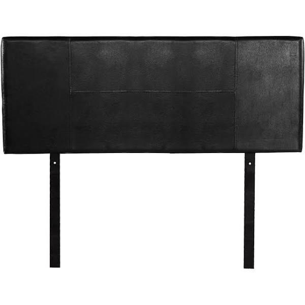 PU Leather Double Bed Headboard Bedhead - Black