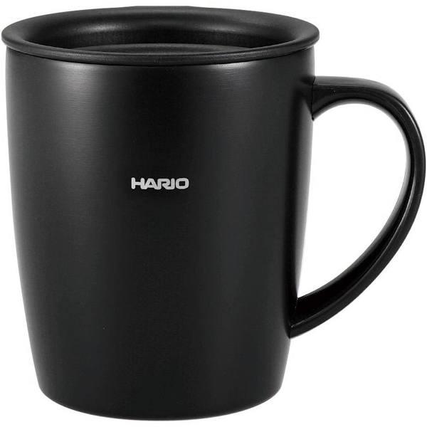 Hario Insulated Mug With Lid Black