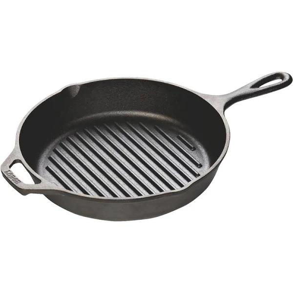 Lodge Cast Iron Round Grill Pan 25.4cm